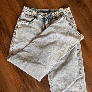 Acid Wash Light Denim Jeans